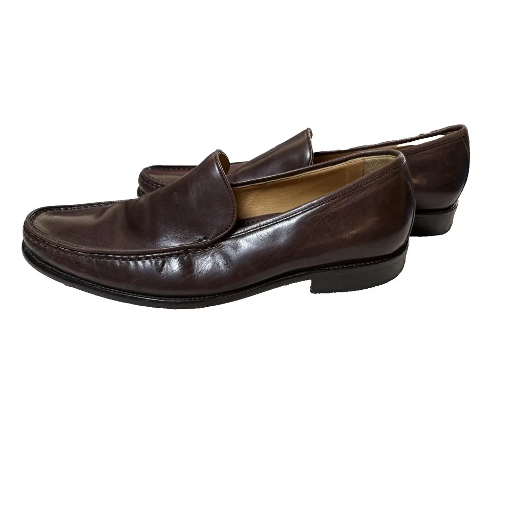 Johnston & Murphy Sheepskin Leather Loafers Slip-On Men's Sz 8 1/2M